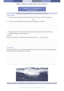 Chapter 14: The geosphere