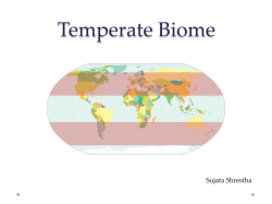 Temperate Biome - Global Change Biology