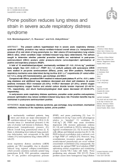 Prone position reduces lung stress and strain in severe acute