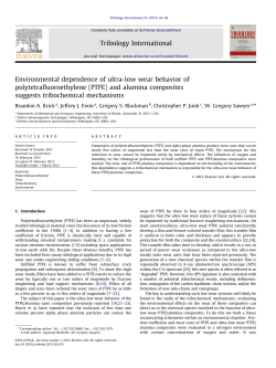 (PTFE) and alumina composites suggests