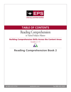 Reading Comprehension