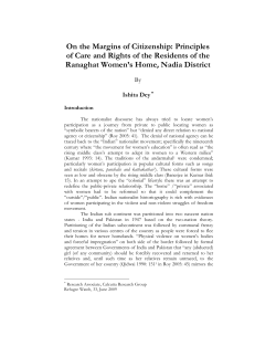 Issue No 33, June 2009 - Calcutta Research Group