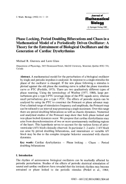 Phase locking, period doubling bifurcations and chaos