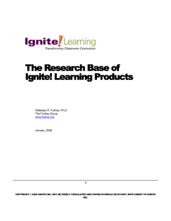 Ignite! Learning Research Base final