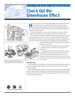 Check Out the Greenhouse Effect