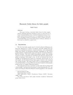 Harmonic Galois theory for finite graphs