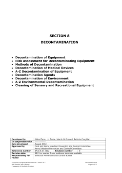 section 8 decontamination