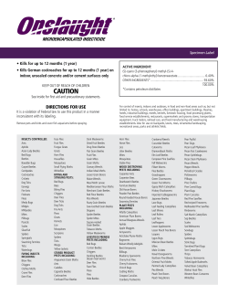 product label - Home Paramount Pest Control