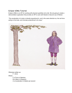Eclipse UOMo Tutorial
