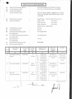 14 Mar 2017 - Sindh Public Procurement Regulatory Authority
