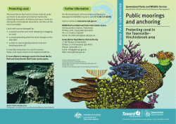 Public moorings and anchoring - Department of National Parks