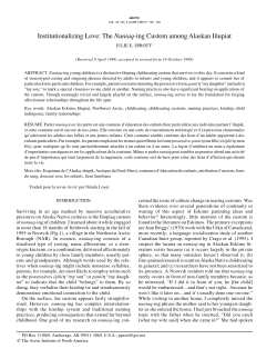 The Nuniaq-ing Custom among