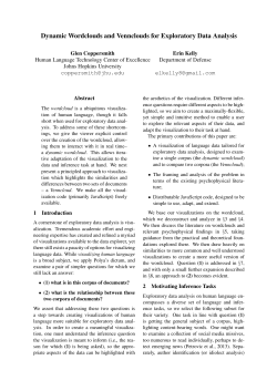 Dynamic Wordclouds and Vennclouds for