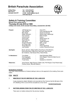 28 Jul - British Parachute Association