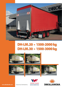 DH-LM.20 &bull; 1500-2000 kg DH-LM.30 &bull; 1500-3000 kg