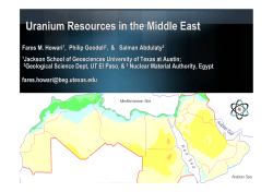 Uranium Resources in the Middle East
