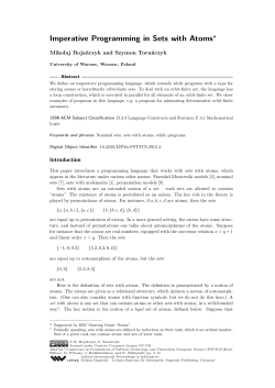 Imperative Programming in Sets with Atoms