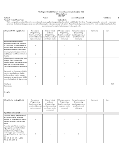 Total Score: 0 1. Program Profile page (35 pts.) No evidence