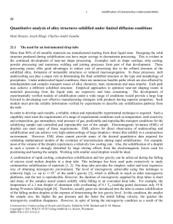 Quantitative analysis of alloy structures solidified under limited