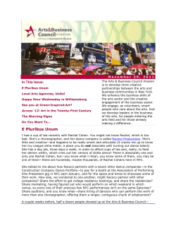 E Pluribus Unum - Americans for the Arts