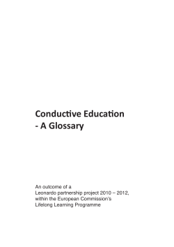 Conductive Education - A Glossary