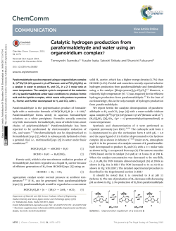 Catalytic hydrogen production from