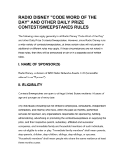 RADIO DISNEY "CODE WORD OF THE DAY" AND OTHER DAILY