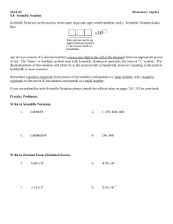 4.3: Scientific Notation
