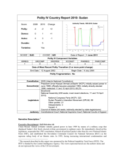 Sudan - Systemic Peace