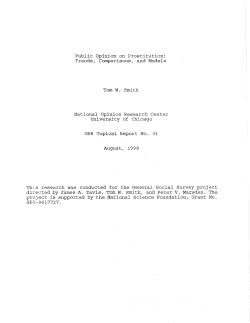 Public Opinion on Prostitution