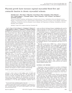Placental growth factor increases regional myocardial - AJP