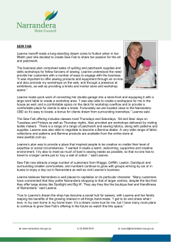 Sew Fab - Narrandera Shire Council