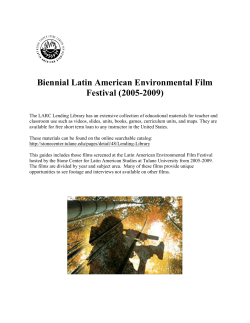 Biennial Latin American Environmental Film Festival
