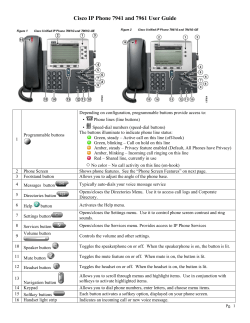 Cisco IP Phone 7961 User Guide