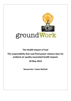 The Health Impact of Coal