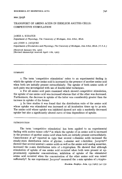 biochimica et biophysica acta rba 75056 transport of amino acids in