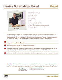 Carrie`s Bread Maker Bread