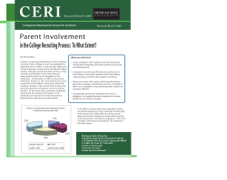 Parent Involvement in the College Recruiting Process