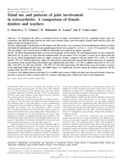 Hand use and patterns of joint involvement in osteoarthritis. A