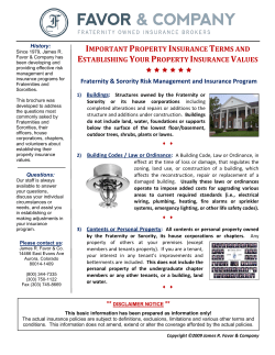 Establishing Property Insurance Values