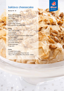baklava cheesecake