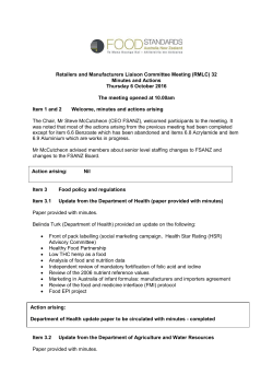 Retailers and Manufacturers Liaison Committee Meeting (RMLC) 32