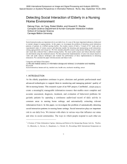 Detecting Social Interaction of Elderly in a Nursing Home Environment