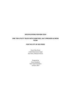 specifications for new 2014 one ton utility truck with dump bed, salt