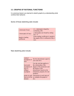 graphs of rational functions - Tutor