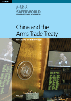 China and the Arms Trade Treaty