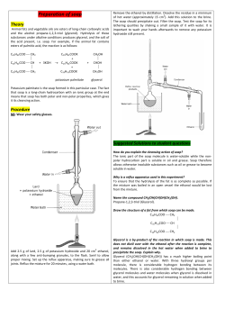Preparation of soap