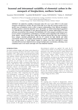 Seasonal and interannual variability of elemental carbon in the
