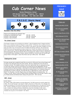 Cub Corner News - Norma Elementary School