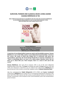 survivor, pioneer and classical music living legend